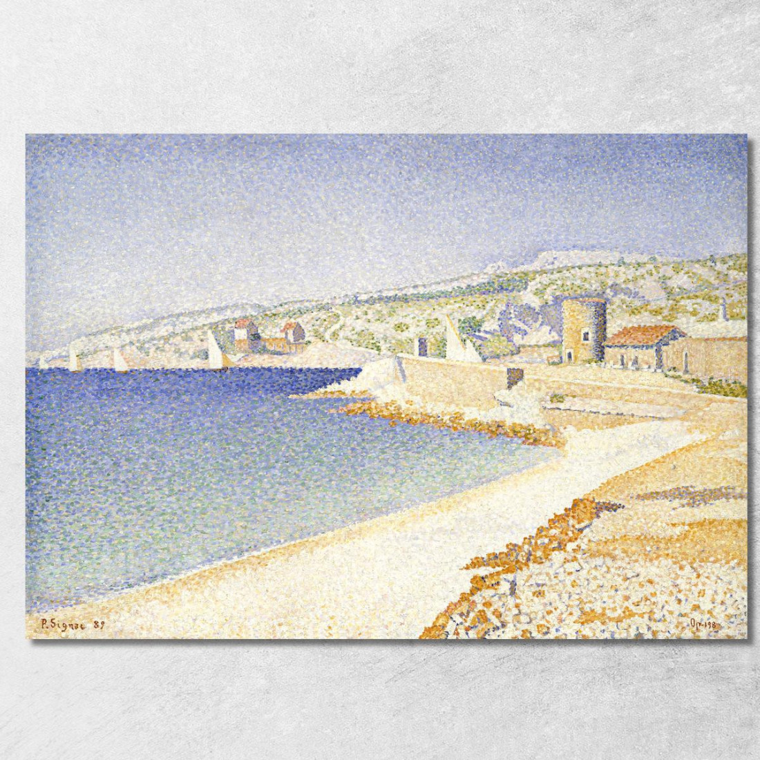 Il Molo Di Cassis Opus 198 1889 Paul Signac psn115 quadro stampato su tela Il Molo Di Cassis Opus 198 1889 Paul Signac psn115 quadro stampato su tela