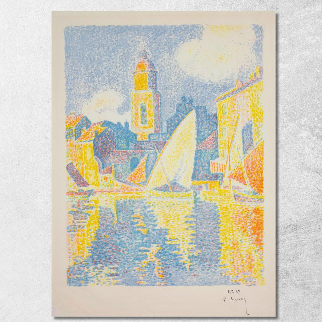 Il Porto Di St. Tropez Paul Signac psn118 quadro stampato su tela Il Porto Di St. Tropez Paul Signac psn118 quadro stampato su tela