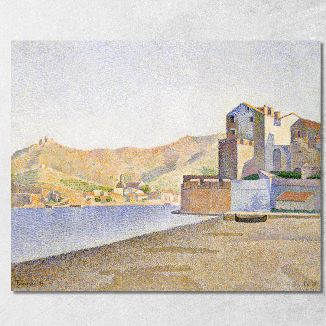 La Spiaggia Cittadina Collioure Opus 165 1887 Paul Signac psn120 quadro stampato su tela La Spiaggia Cittadina Collioure Opus 165 1887 Paul Signac psn120 quadro stampato su tela