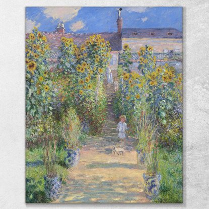 Il Giardino Degli Artisti A Vétheuil Claude Monet mnt315 quadro stampato su tela