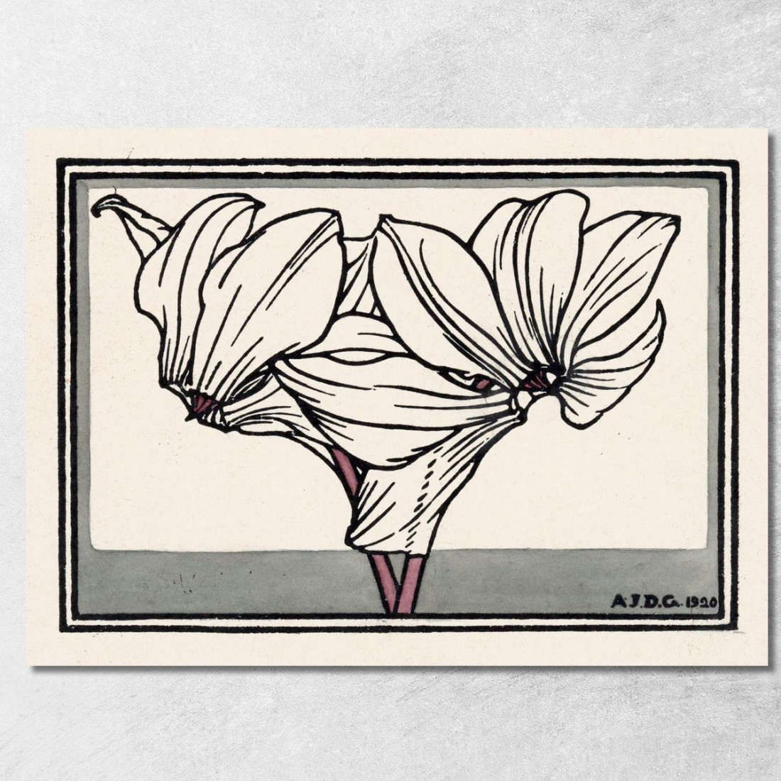 Ciclamino 2 Julie de Graag jdg10 quadro stampato su tela Ciclamino 2 Julie de Graag jdg10 quadro stampato su tela
