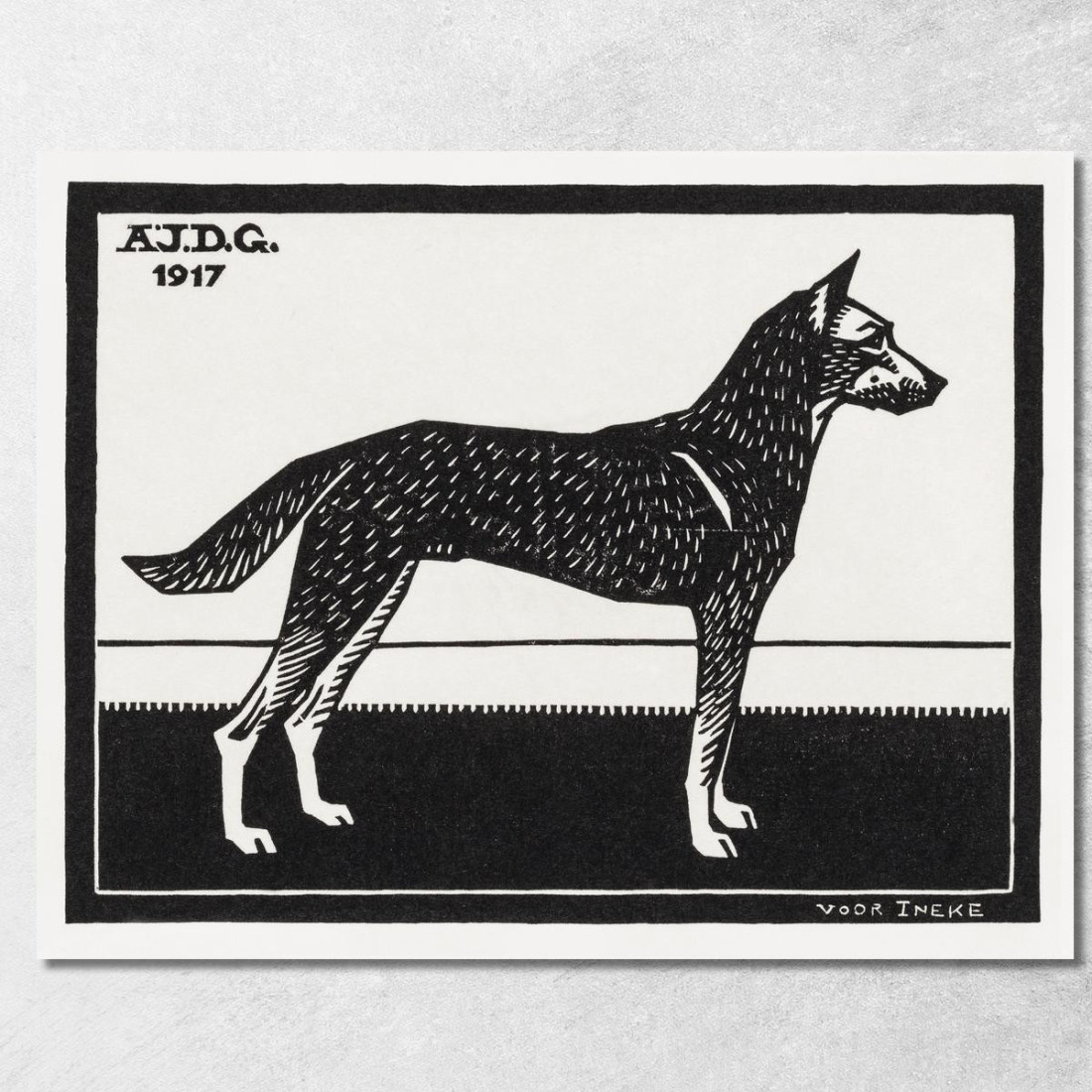 Cane Julie de Graag jdg16 quadro stampato su tela Cane Julie de Graag jdg16 quadro stampato su tela
