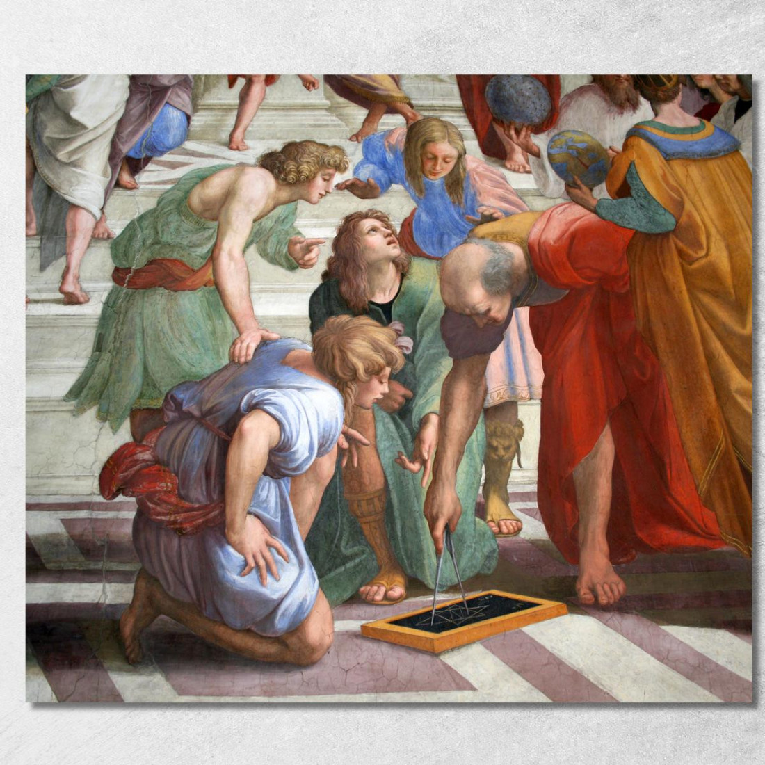 Scuola D'Atene Raffaello Sanzio rph5 quadro stampato su tela Scuola D'Atene Raffaello Sanzio rph5 quadro stampato su tela
