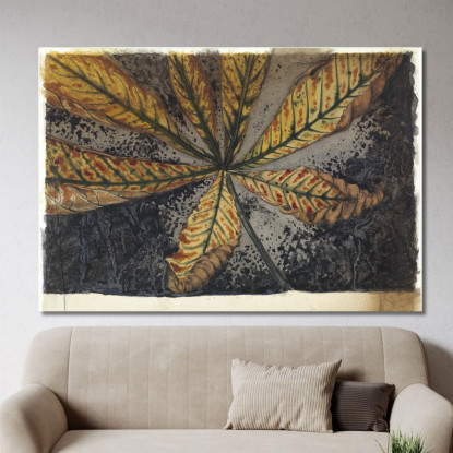 Foglia Di Castagno Julie de Graag jdg33 quadro stampato su tela