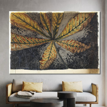 Foglia Di Castagno Julie de Graag jdg33 quadro stampato su tela