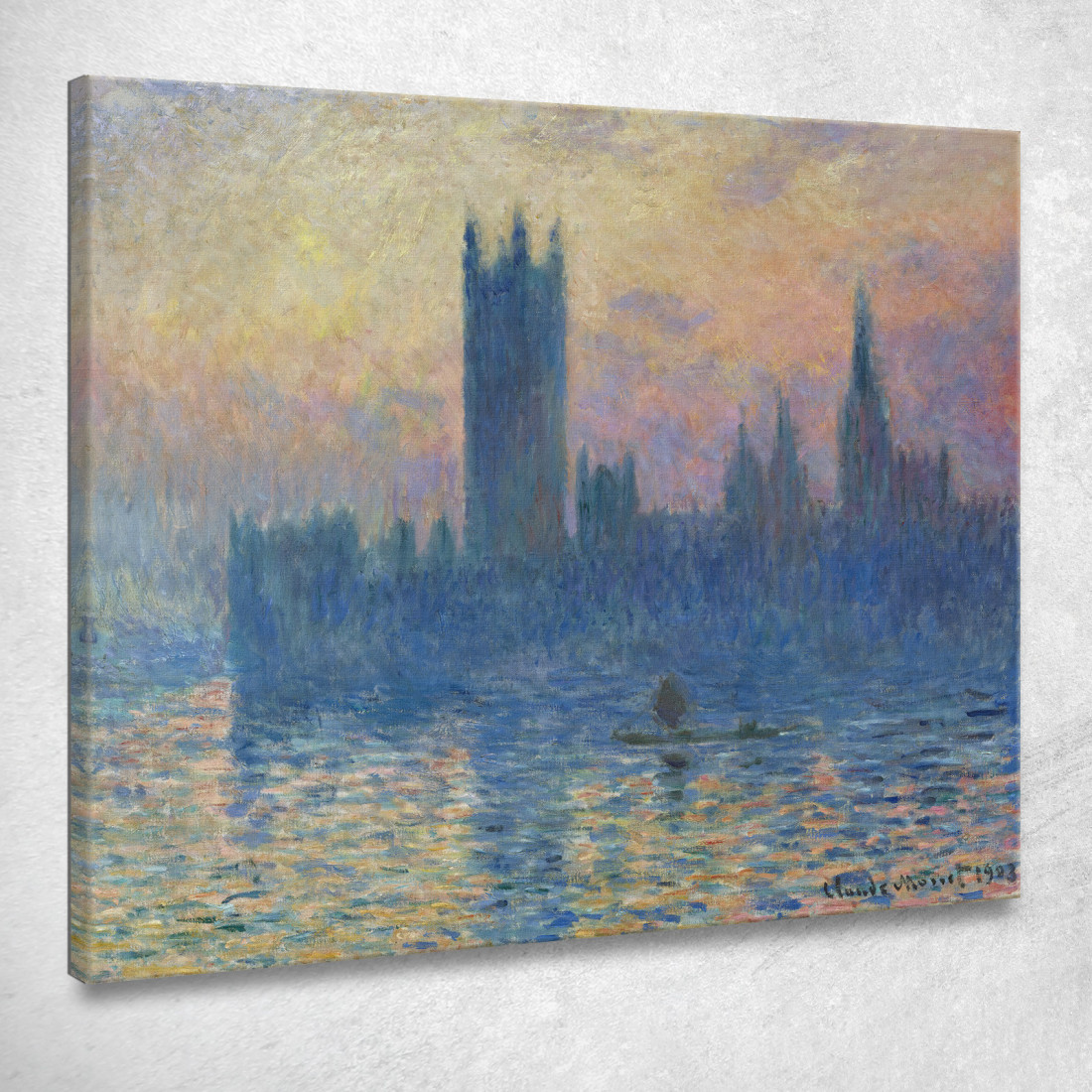 Il Tramonto Delle Houses Of Parliament Claude Monet mnt324 quadro stampato su tela Il Tramonto Delle Houses Of Parliament Claude Monet mnt324 quadro stampato su tela