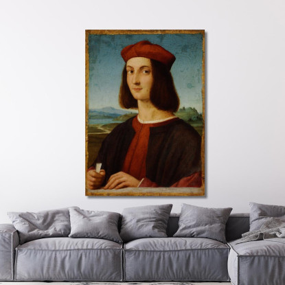 Portrait Of Pietro Bembo Raffaello Sanzio rph26 quadro stampato su tela