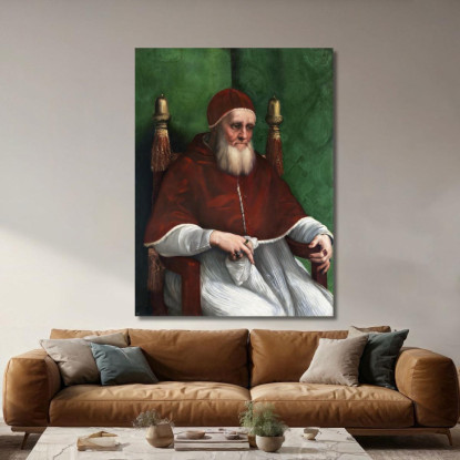 Ritratto Di Papa Giulio Ii Raffaello Sanzio rph27 quadro stampato su tela