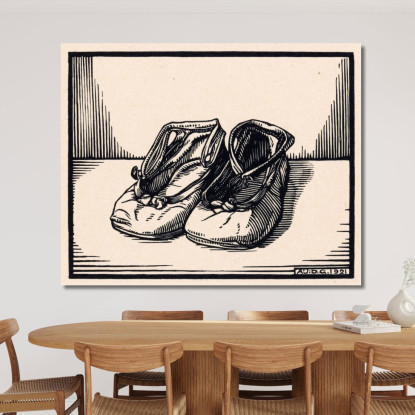 Paio Di Scarpe Julie de Graag jdg44 quadro stampato su tela