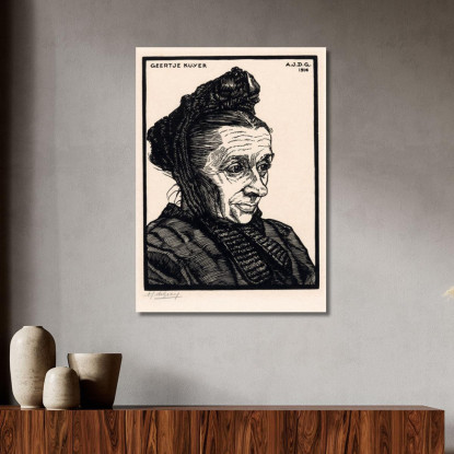Ritratto Di Geertje Kuijer Julie de Graag jdg47 quadro stampato su tela