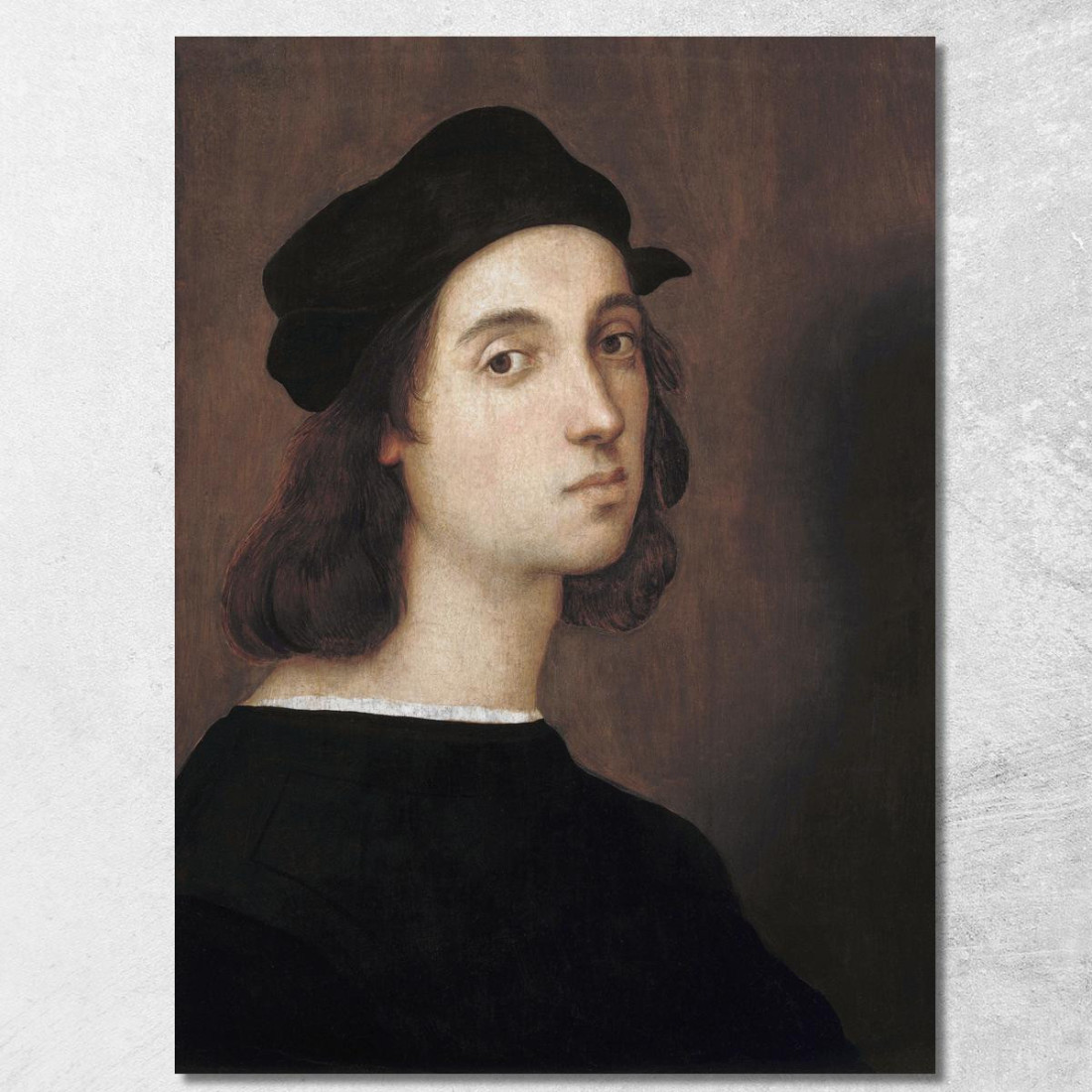 Auto Ritratto Raffaello Sanzio rph34 quadro stampato su tela Auto Ritratto Raffaello Sanzio rph34 quadro stampato su tela