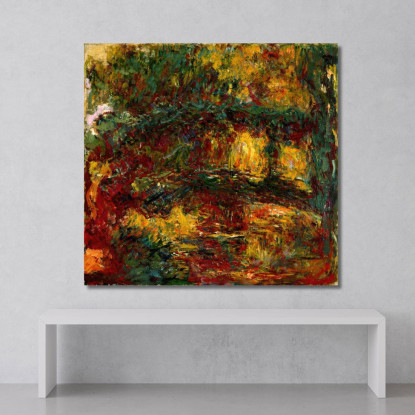 La Passerella Giapponese Giverny Claude Monet mnt326 quadro stampato su tela