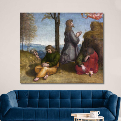 L'Agonia Nell'Orto Raffaello Sanzio rph36 quadro stampato su tela