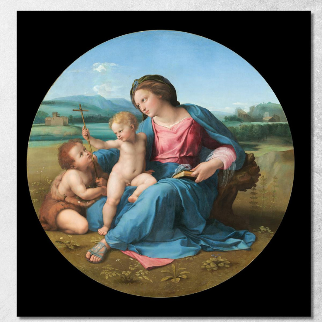 La Madonna Dell'Alba Raffaello Sanzio rph37 quadro stampato su tela La Madonna Dell'Alba Raffaello Sanzio rph37 quadro stampato su tela