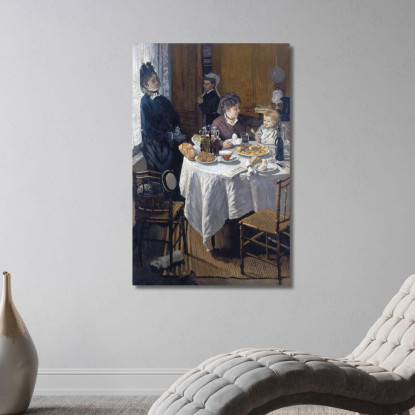 Il Pranzo Claude Monet mnt327 quadro stampato su tela