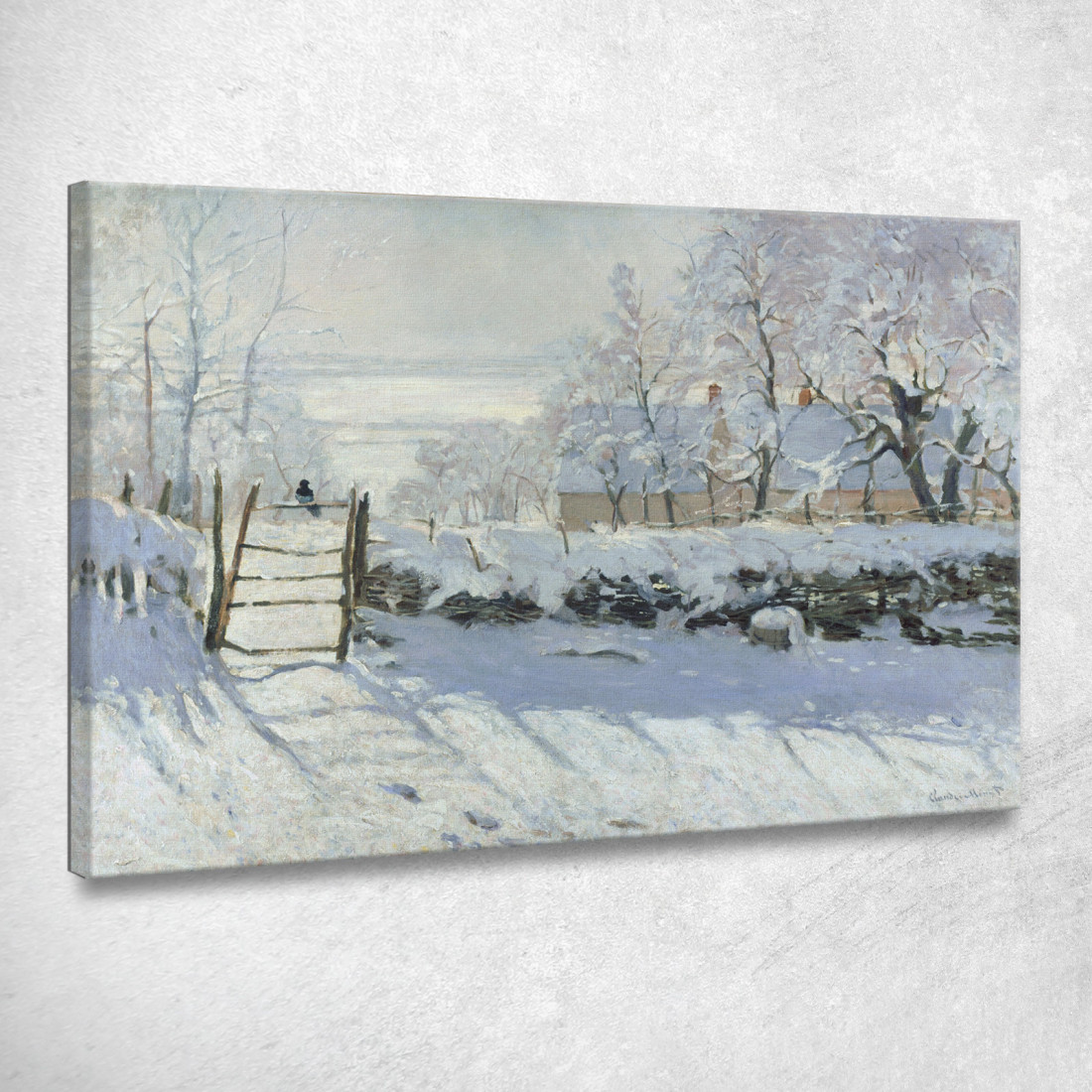 La Gazza Claude Monet mnt328 quadro stampato su tela La Gazza Claude Monet mnt328 quadro stampato su tela