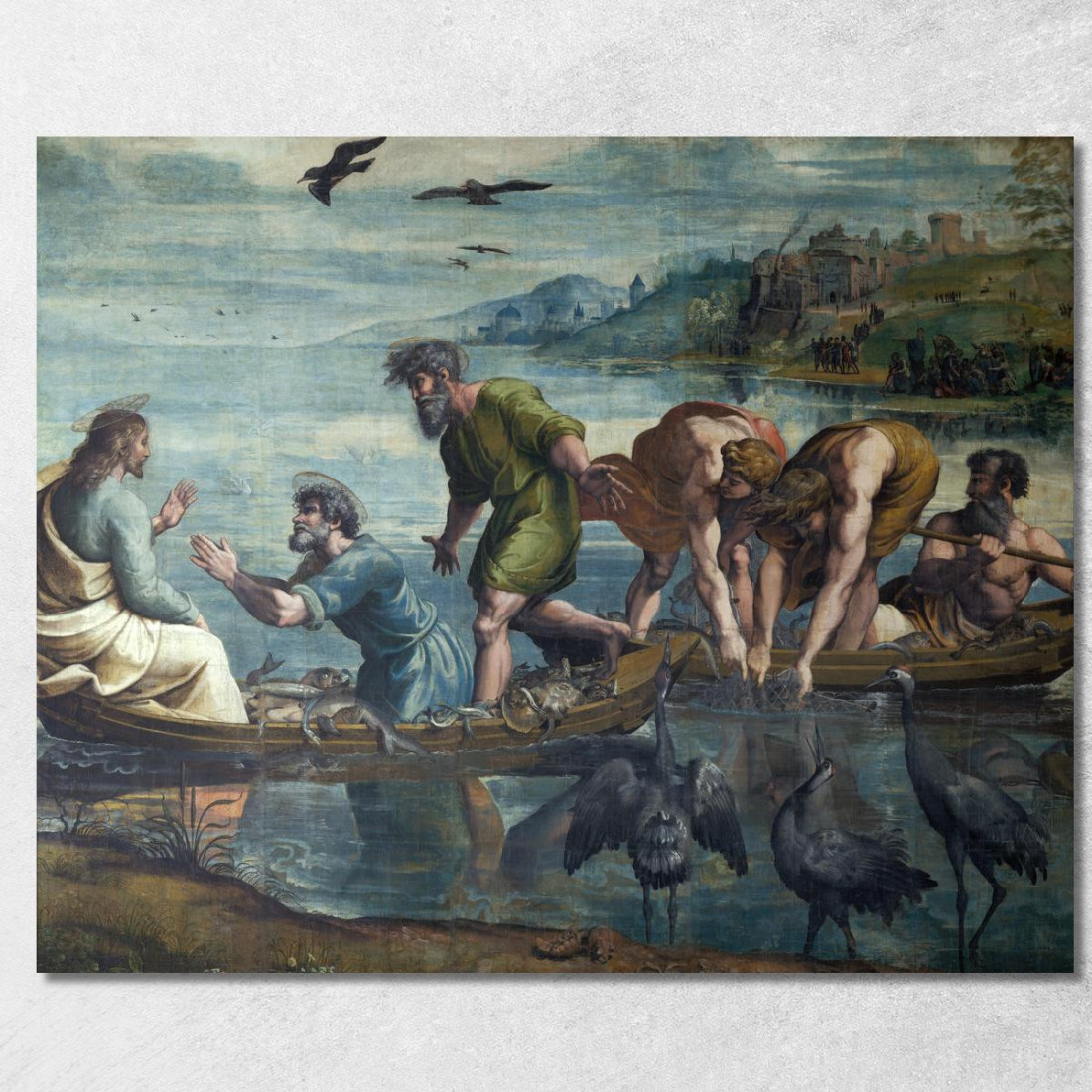 La Pesca Miracolosa Raffaello Sanzio rph43 quadro stampato su tela La Pesca Miracolosa Raffaello Sanzio rph43 quadro stampato su tela