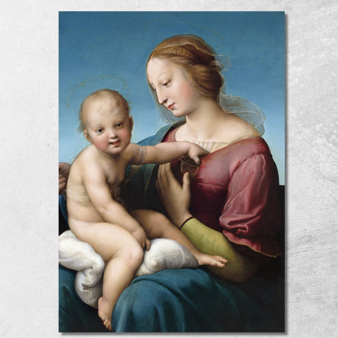 La Madonna Niccolini Cowper Raffaello Sanzio rph44 quadro stampato su tela La Madonna Niccolini Cowper Raffaello Sanzio rph44 quadro stampato su tela