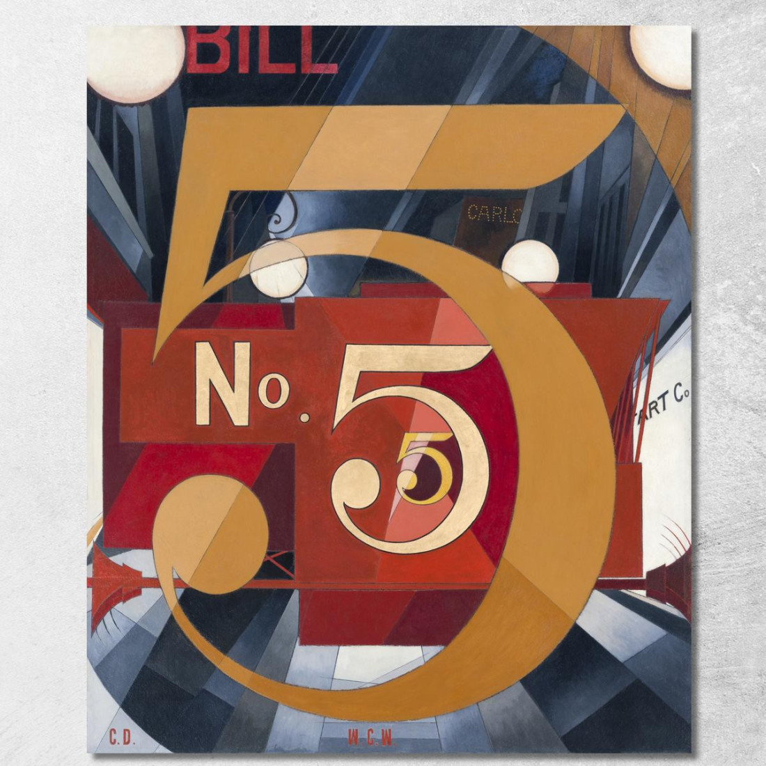 Ho Visto La Figura 5 In Oro Charles Demuth cdm22 quadro stampato su tela Ho Visto La Figura 5 In Oro Charles Demuth cdm22 quadro stampato su tela