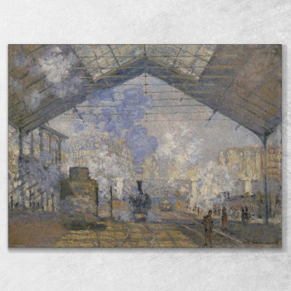 La Stazione Saint-Lazare Claude Monet mnt335 quadro stampato su tela