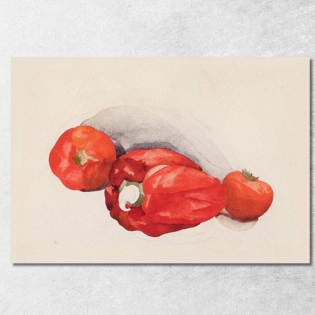 Peperoni E Pomodori Charles Demuth cdm38 quadro stampato su tela Peperoni E Pomodori Charles Demuth cdm38 quadro stampato su tela