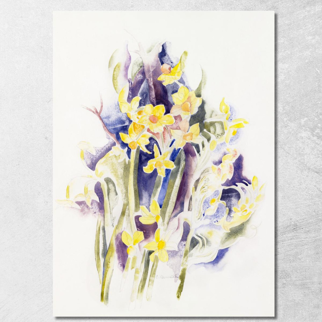 Piccoli Narcisi Charles Demuth cdm46 quadro stampato su tela Piccoli Narcisi Charles Demuth cdm46 quadro stampato su tela