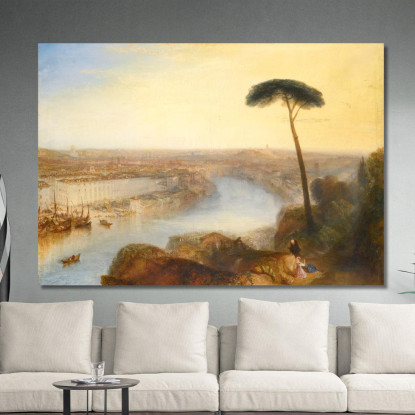 Roma Dal Monte Aventino Joseph Mallord William Turner jwt6 quadro stampato su tela