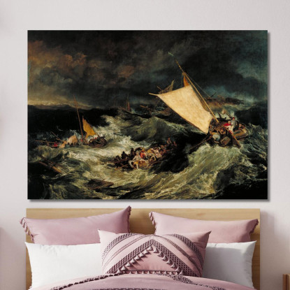 Il Naufragio Joseph Mallord William Turner jwt14 quadro stampato su tela