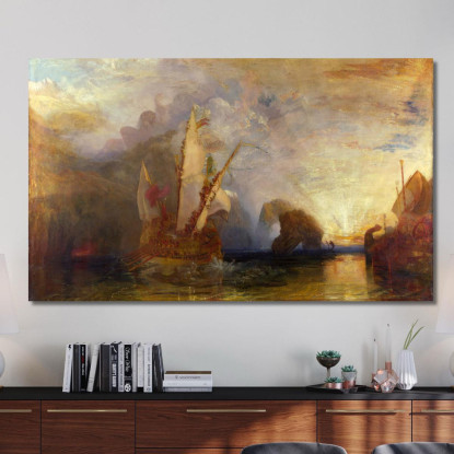 Ulisse Deride Polifemo Joseph Mallord William Turner jwt15 quadro stampato su tela