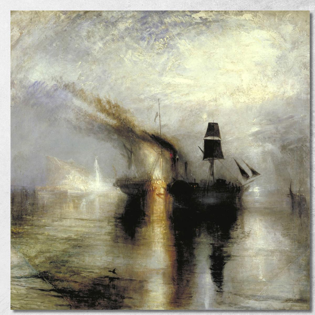 Pace - Sepoltura In Mare Joseph Mallord William Turner jwt20 quadro stampato su tela Pace - Sepoltura In Mare Joseph Mallord William Turner jwt20 quadro stampato su tela