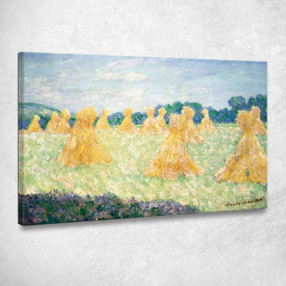 Le Signorine Di Giverny Effetto Sole Claude Monet mnt344 quadro stampato su tela