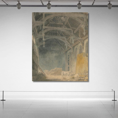 Interno Del Palazzo Di St. John A Eltham Joseph Mallord William Turner jwt61 quadro stampato su tela