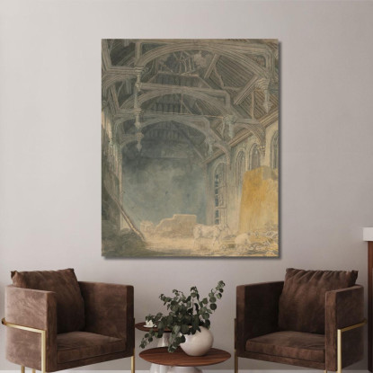 Interno Del Palazzo Di St. John A Eltham Joseph Mallord William Turner jwt61 quadro stampato su tela