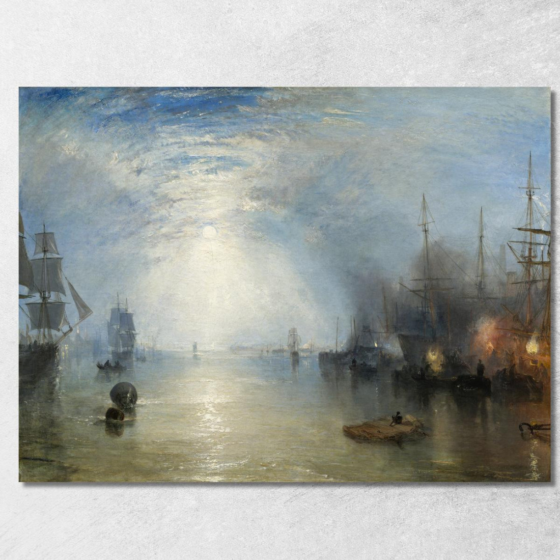 Chiglia Che Si Solleva Tra I Carboni Al Chiaro Di Luna Joseph Mallord William Turner jwt63 quadro stampato su tela Chiglia Che Si Solleva Tra I Carboni Al Chiaro Di Luna Joseph Mallord William Turner jwt63 quadro stampato su tela
