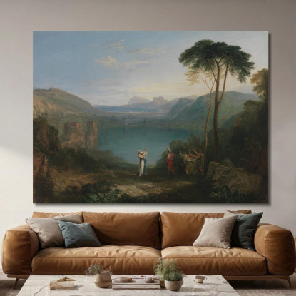 Lago Averno_ Enea E La Sibilla Cumana Joseph Mallord William Turner jwt65 quadro stampato su tela