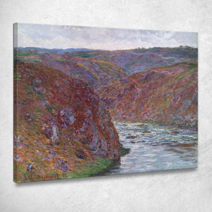 Valle Della Creuse Giornata Grigia Claude Monet mnt348 quadro stampato su tela