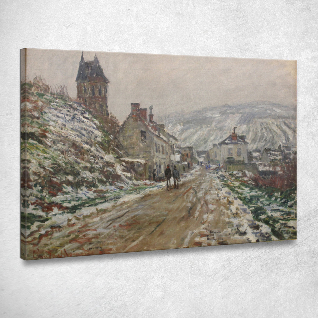 Villaggio Via Vétheuil Claude Monet mnt351 quadro stampato su tela Villaggio Via Vétheuil Claude Monet mnt351 quadro stampato su tela