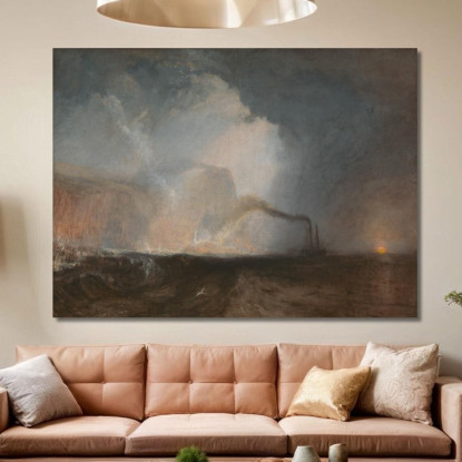 Staffa Fingal'S Cave Joseph Mallord William Turner jwt115 quadro stampato su tela