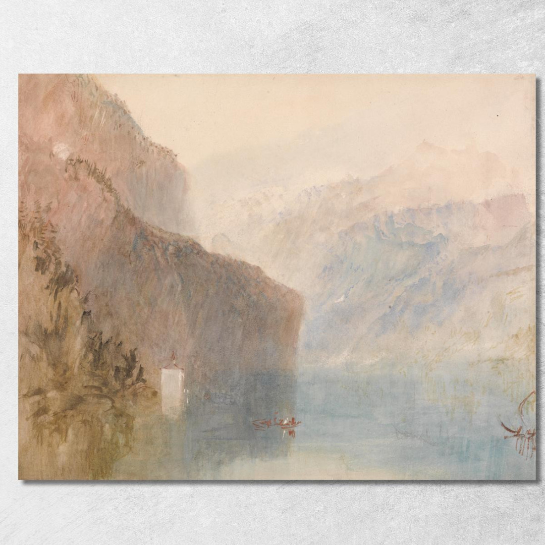 Cappella Di Tell Lago Dei Quattro Cantoni Joseph Mallord William Turner jwt121 quadro stampato su tela Cappella Di Tell Lago Dei Quattro Cantoni Joseph Mallord William Turner jwt121 quadro stampato su tela