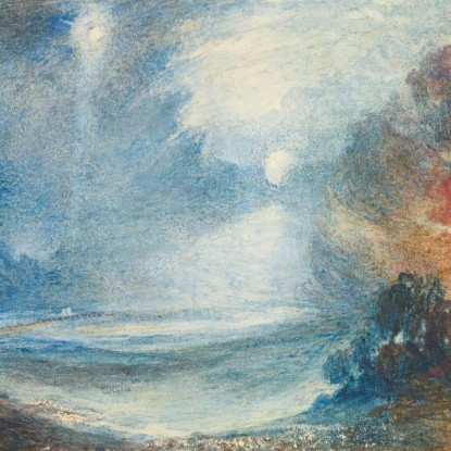 Il Campo Di Waterloo Visto Da Hougoumont Joseph Mallord William Turner jwt128 quadro stampato su tela