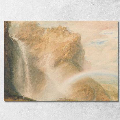 Caduta Superiore Del Reichenbach_Arcobaleno Joseph Mallord William Turner jwt141 quadro stampato su tela