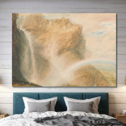 Caduta Superiore Del Reichenbach_Arcobaleno Joseph Mallord William Turner jwt141 quadro stampato su tela
