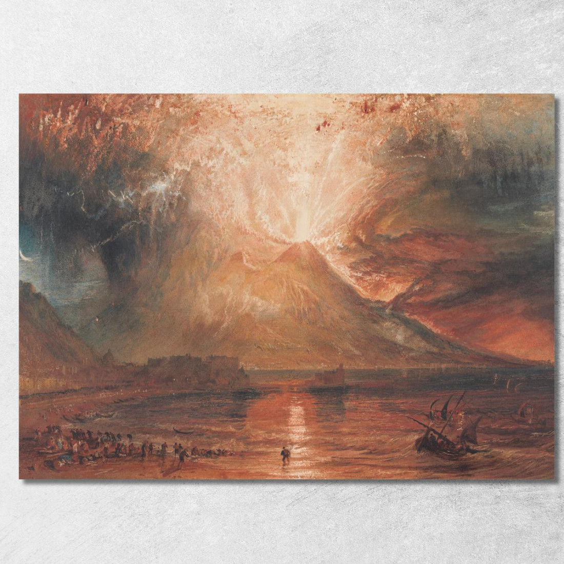 Vesuvio In Eruzione Joseph Mallord William Turner jwt146 quadro stampato su tela Vesuvio In Eruzione Joseph Mallord William Turner jwt146 quadro stampato su tela