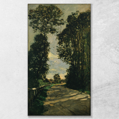 Passeggiata Strada Della Fattoria Saint-Siméon Claude Monet mnt357 quadro stampato su tela