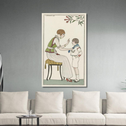 Camicetta Giapponese George Barbier gbb8 quadro stampato su tela