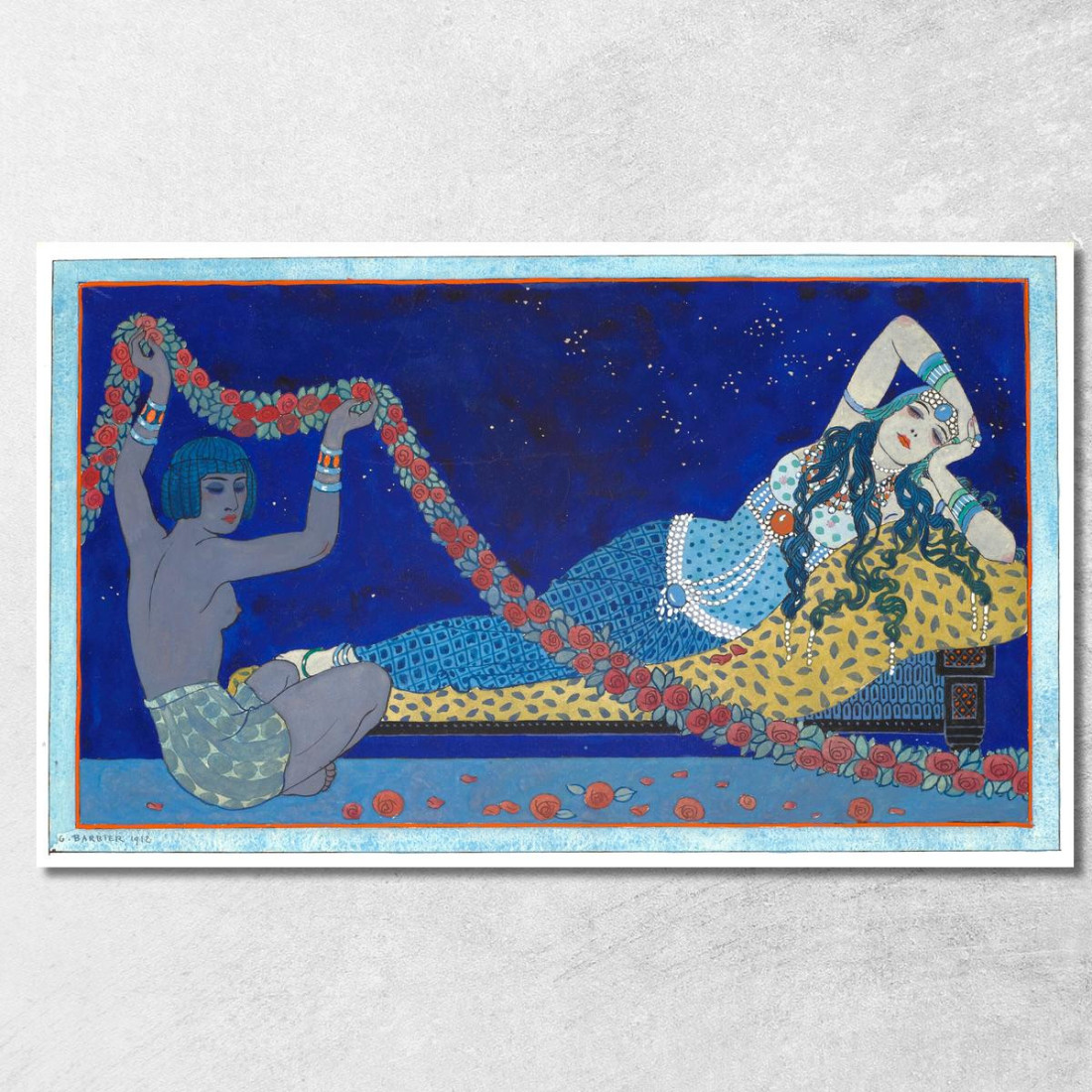 Cleopatra 2 George Barbier gbb10 quadro stampato su tela Cleopatra 2 George Barbier gbb10 quadro stampato su tela