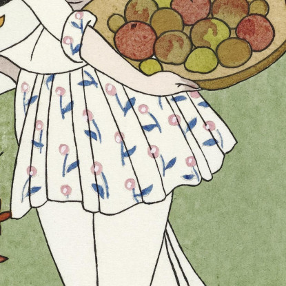 Costumi Parigini Articoli Da Toeletta In Taffetà George Barbier gbb20 quadro stampato su tela