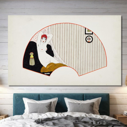 Donna Nuda Su Un Divano George Barbier gbb54 quadro stampato su tela