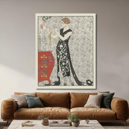 Abito Da Sera Birra Fumo George Barbier gbb57 quadro stampato su tela