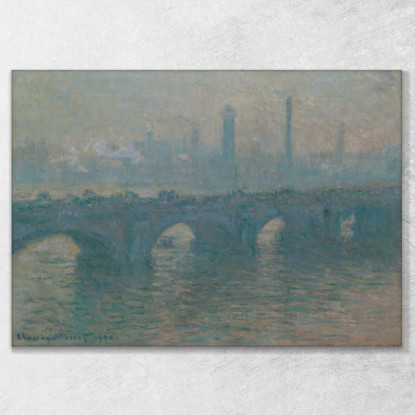 Tempo Grigio Sul Ponte Di Waterloo Claude Monet mnt368 quadro stampato su tela